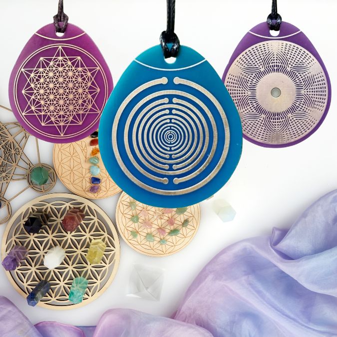 Cymatyczne Wisiorki i Dyski Kolekcja