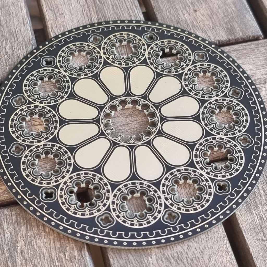 Dysk z Rozetą Katedry w Chartres (Kawitacje Rezonansowe)