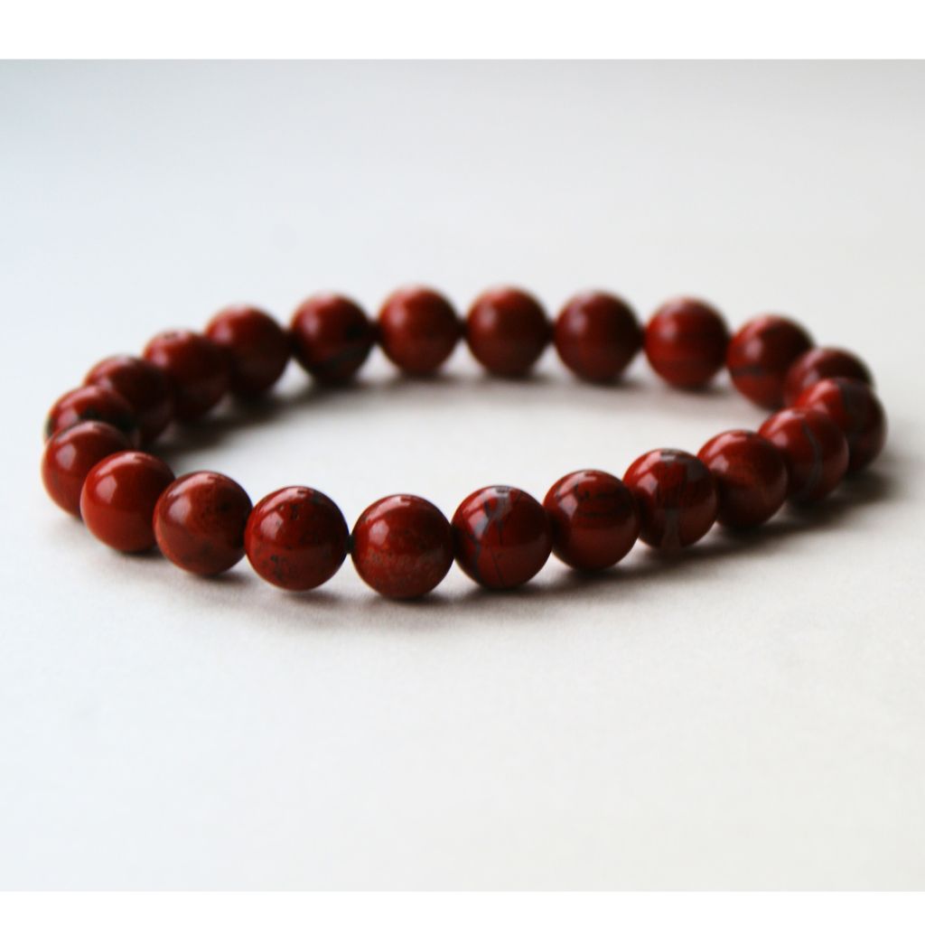 BRANSOLETKA Z JASPISU CZERWONEGO – ODWAGA, STABILNOŚĆ I KONSEKWENCJA
