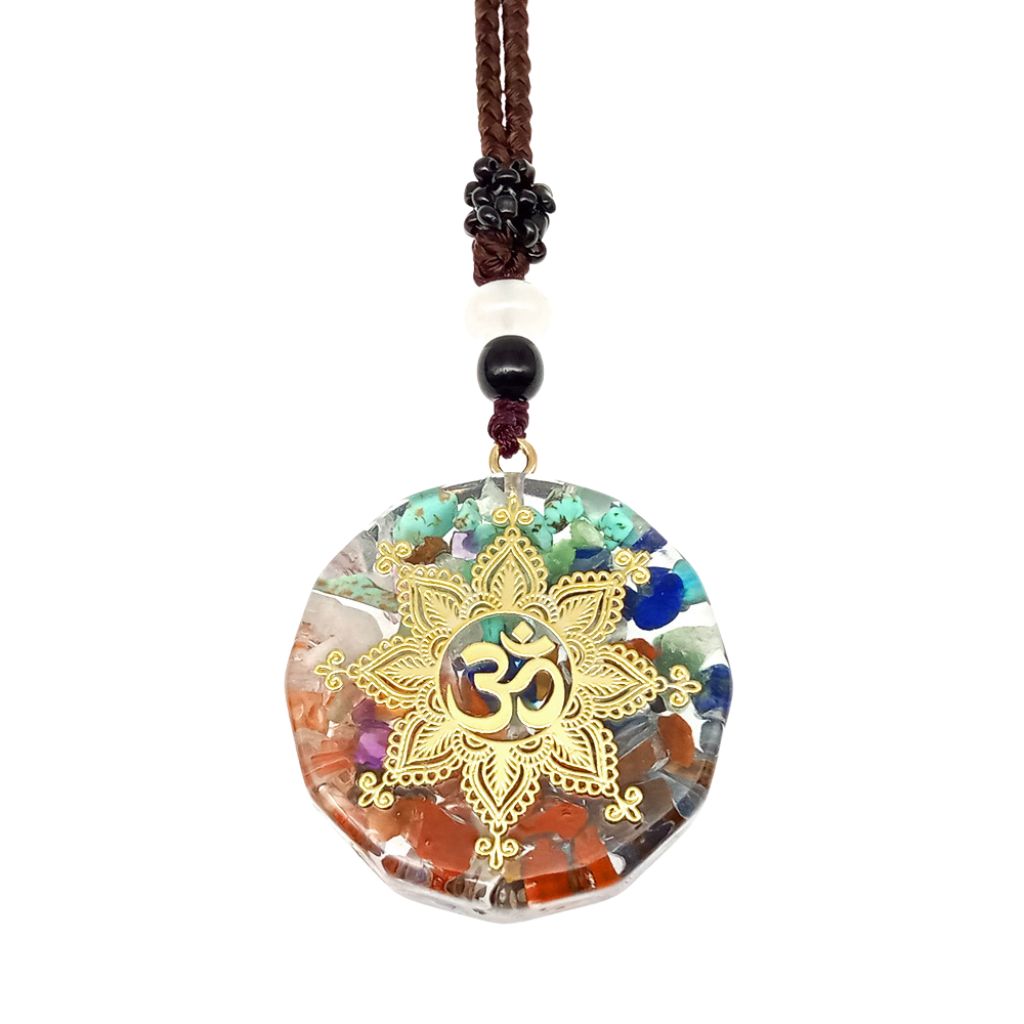 Orgonite - OM Mandala of the Seven Chakras 