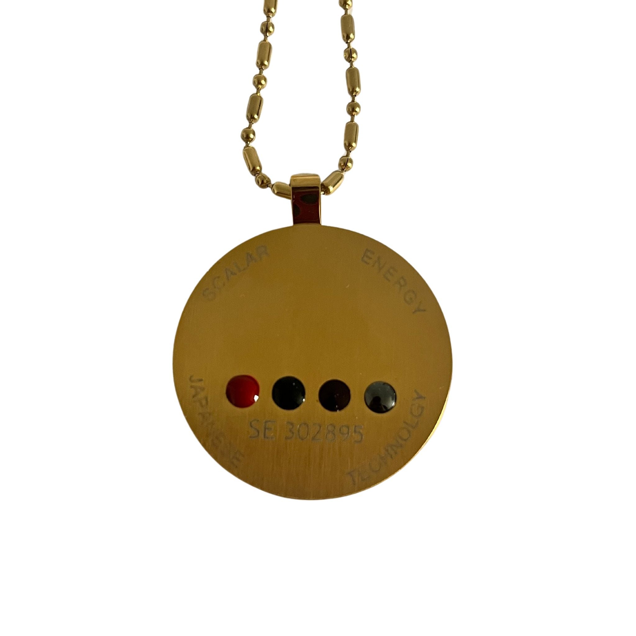 Anti-radiation Medallion of Scalar Energy "GOLD ATOM" 5-7 thousand ju