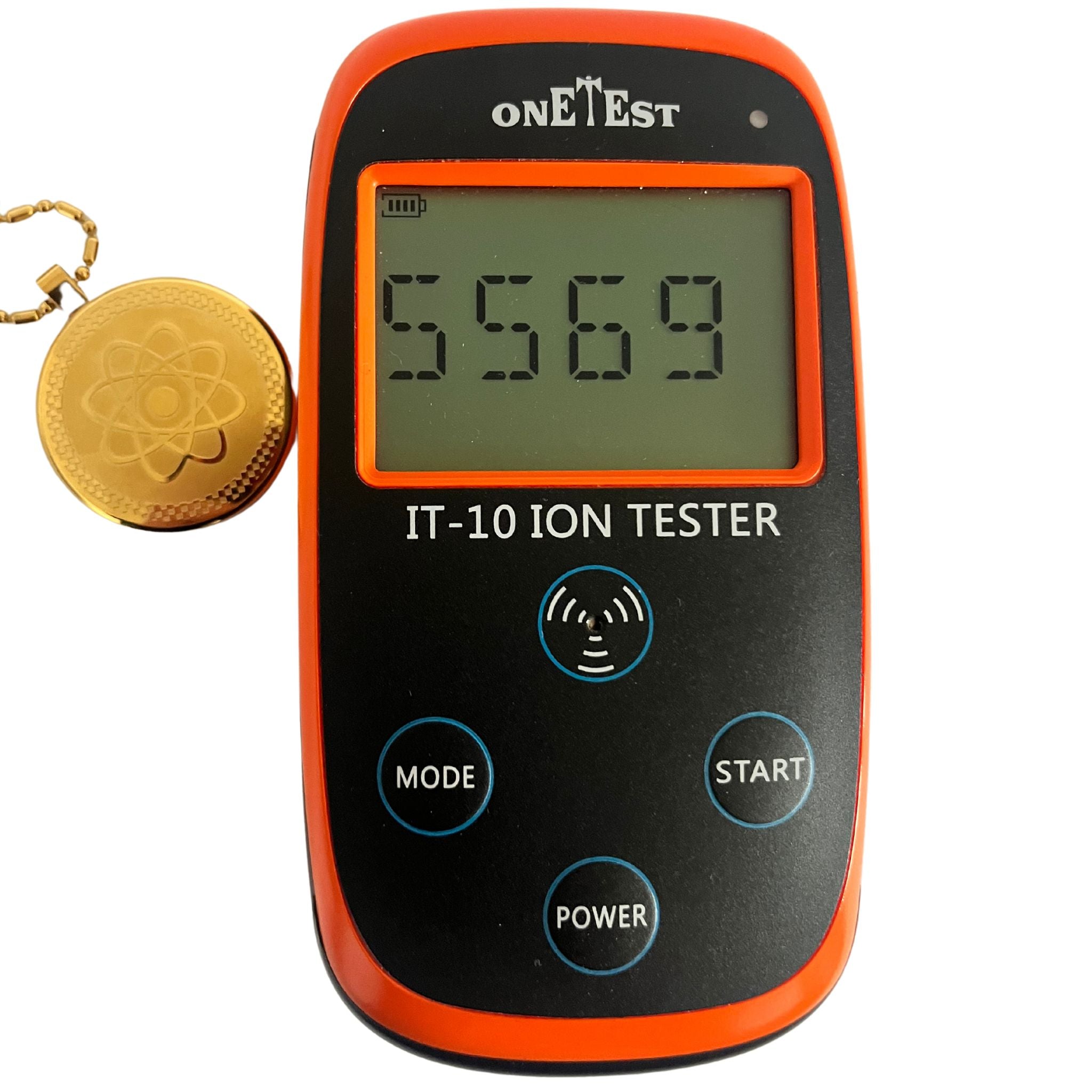 Anti-radiation Medallion of Scalar Energy "GOLD ATOM" 5-7 thousand ju