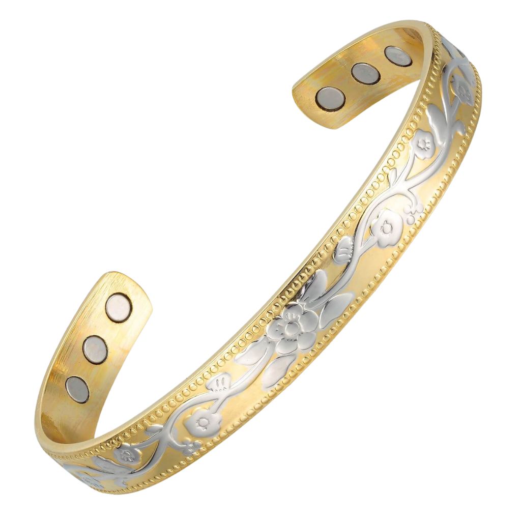 Bransoletka Terapeutyczna "Golden  Bloom"