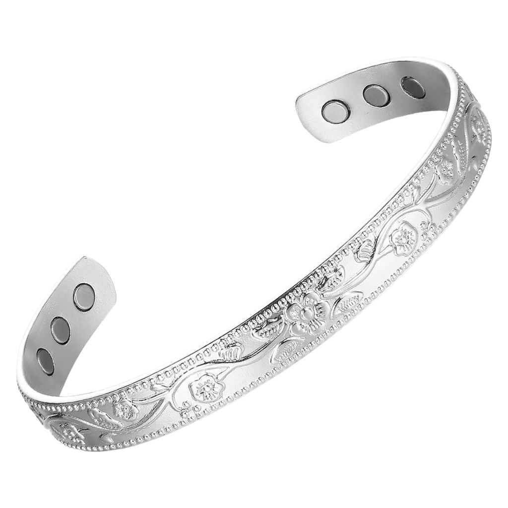Bransoletka Terapeutyczna "Silver Bloom"