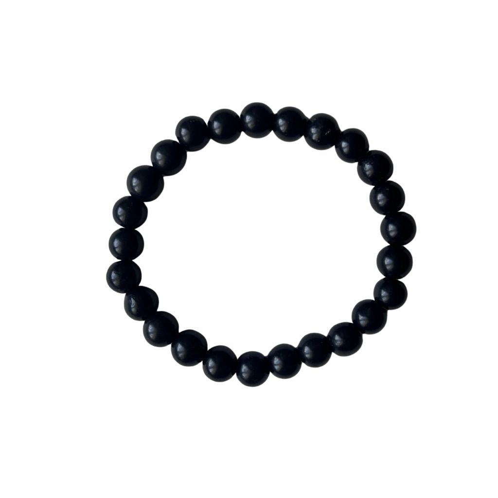 Bransoletka z Szungitu 8 mm Polerowana