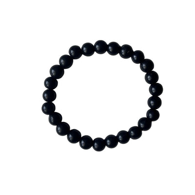 Bransoletka z Szungitu 8 mm Polerowana