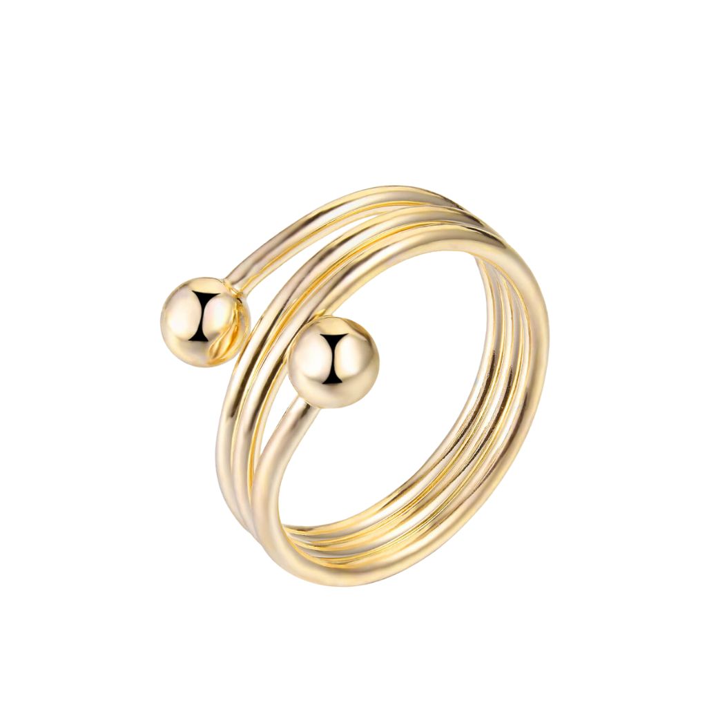 Pierścionek Neodymowy "Golden Coil"