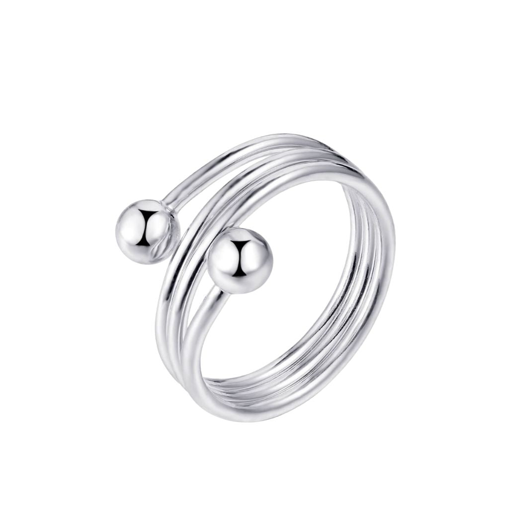 Pierścionek Neodymowy "Silver Coil"
